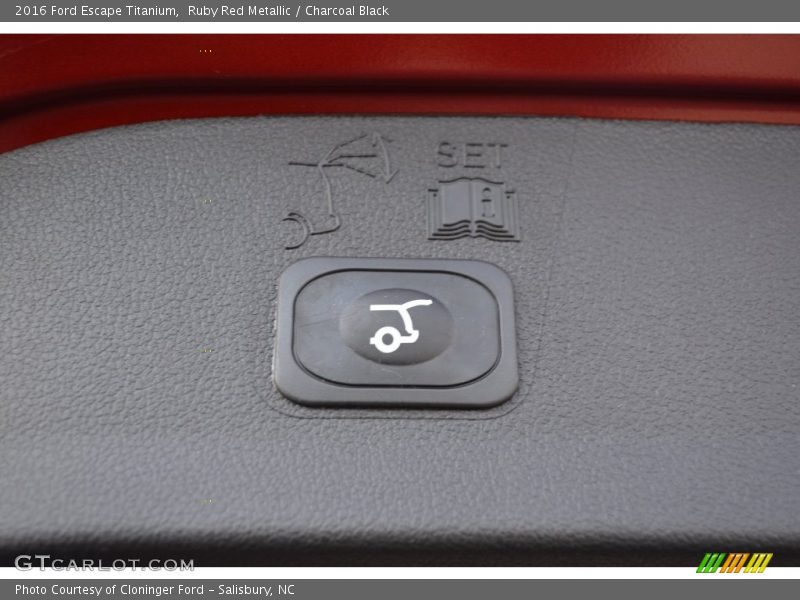 Ruby Red Metallic / Charcoal Black 2016 Ford Escape Titanium