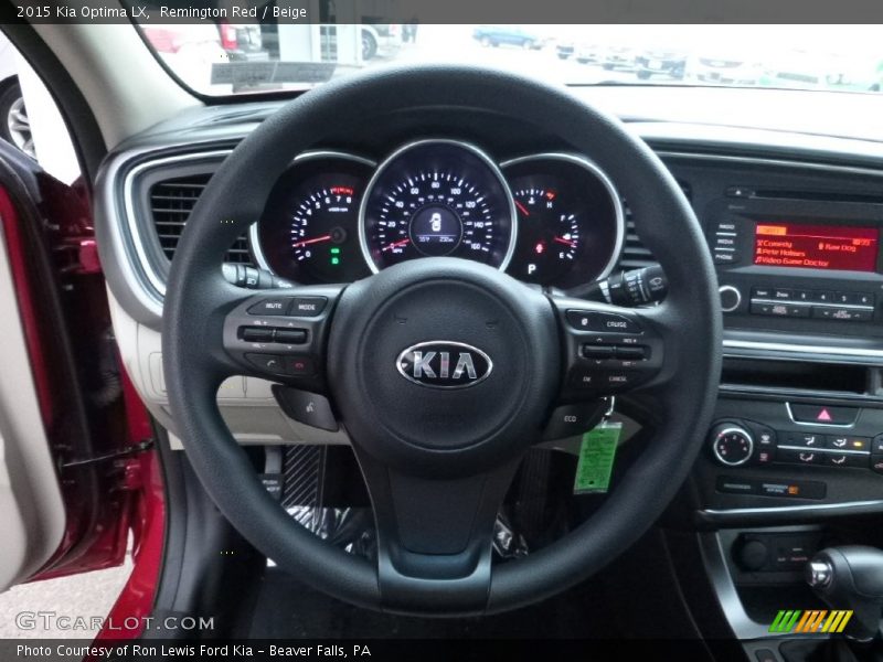 Remington Red / Beige 2015 Kia Optima LX