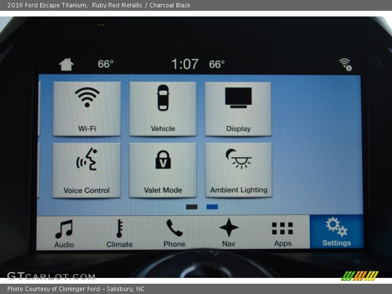 Ruby Red Metallic / Charcoal Black 2016 Ford Escape Titanium