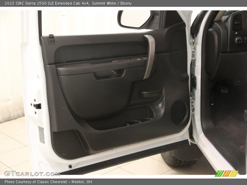 Summit White / Ebony 2013 GMC Sierra 1500 SLE Extended Cab 4x4