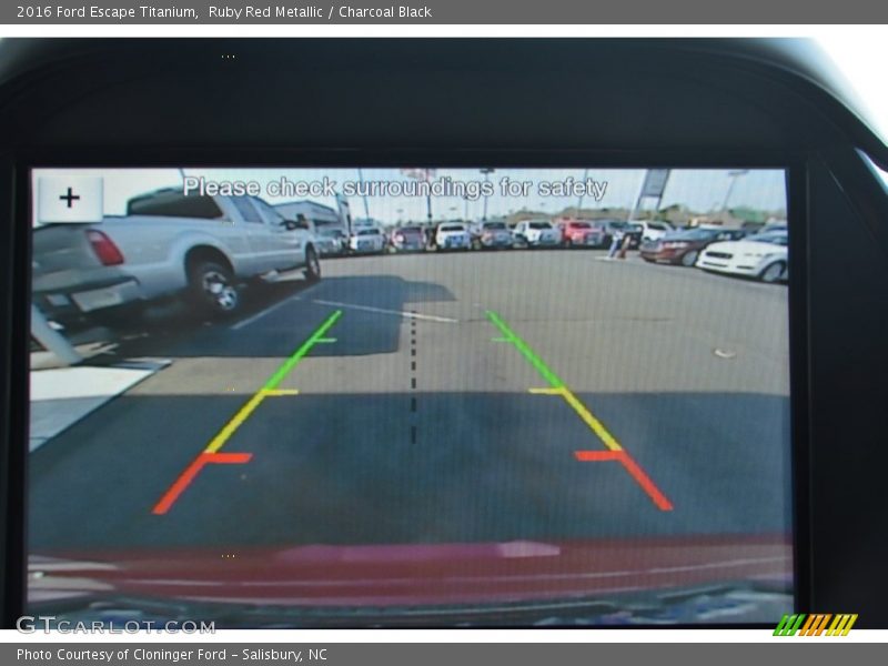 Ruby Red Metallic / Charcoal Black 2016 Ford Escape Titanium