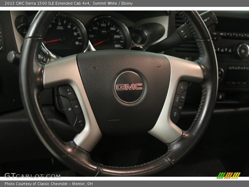 Summit White / Ebony 2013 GMC Sierra 1500 SLE Extended Cab 4x4