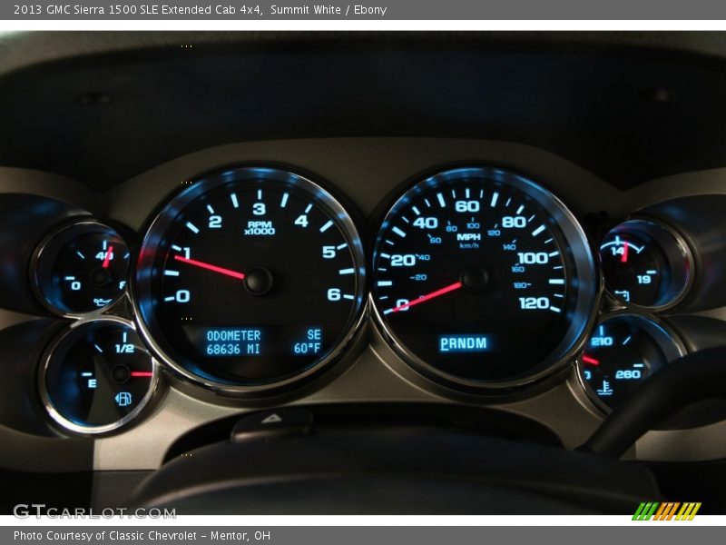 Summit White / Ebony 2013 GMC Sierra 1500 SLE Extended Cab 4x4