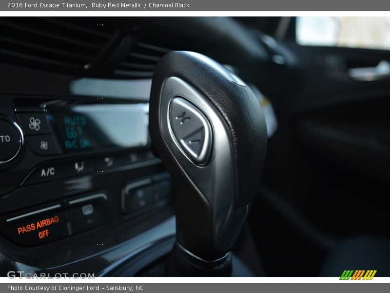 Ruby Red Metallic / Charcoal Black 2016 Ford Escape Titanium