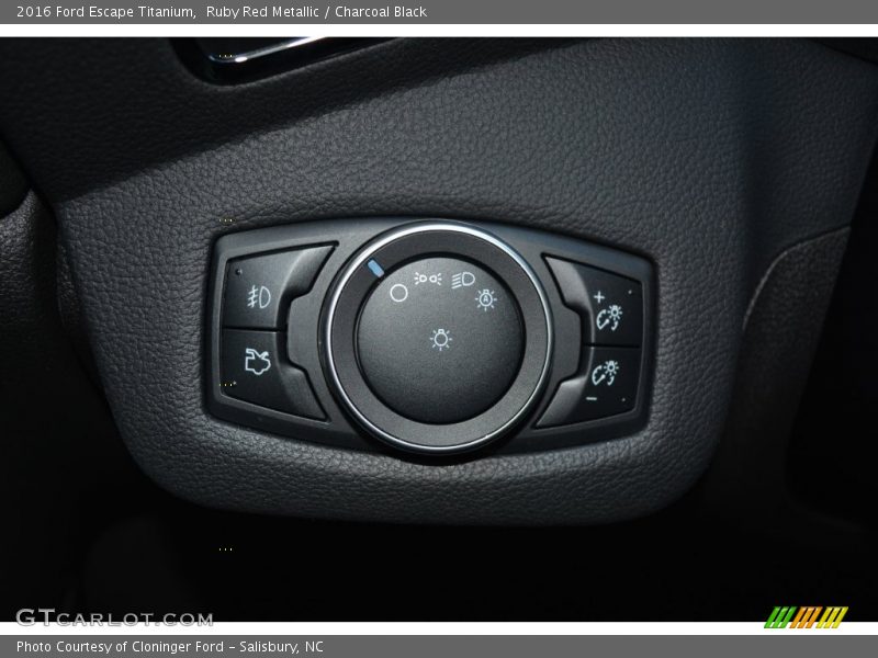 Ruby Red Metallic / Charcoal Black 2016 Ford Escape Titanium