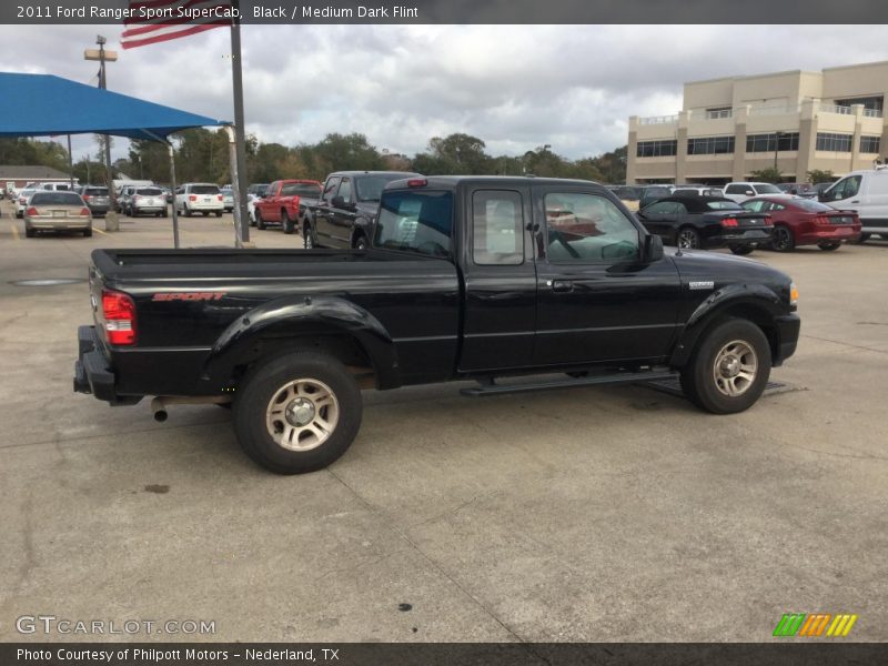 Black / Medium Dark Flint 2011 Ford Ranger Sport SuperCab