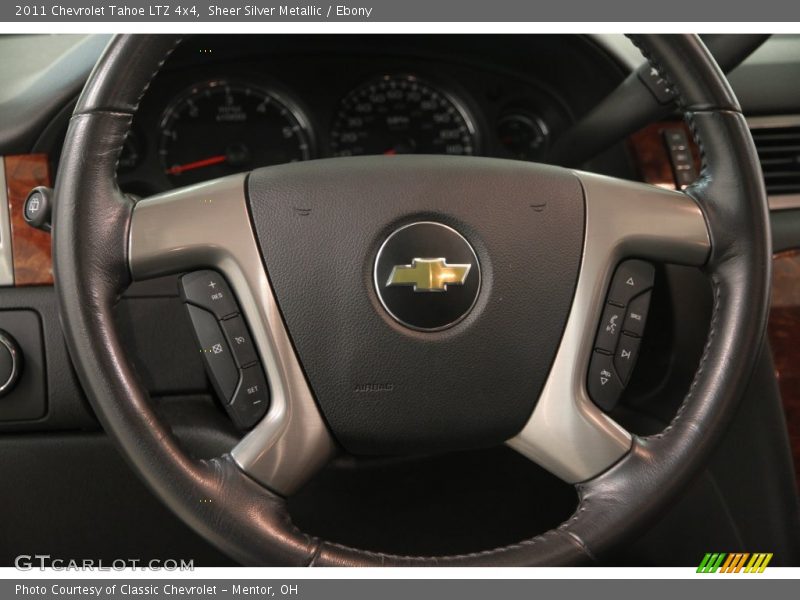 Sheer Silver Metallic / Ebony 2011 Chevrolet Tahoe LTZ 4x4