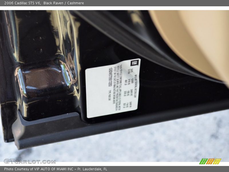 Black Raven / Cashmere 2006 Cadillac STS V6
