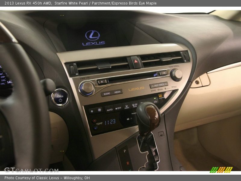 Starfire White Pearl / Parchment/Espresso Birds Eye Maple 2013 Lexus RX 450h AWD