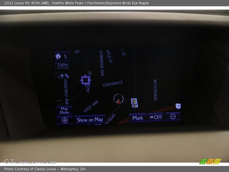 Starfire White Pearl / Parchment/Espresso Birds Eye Maple 2013 Lexus RX 450h AWD