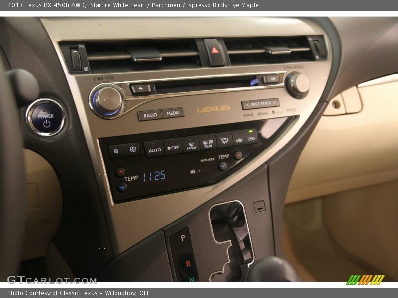 Starfire White Pearl / Parchment/Espresso Birds Eye Maple 2013 Lexus RX 450h AWD
