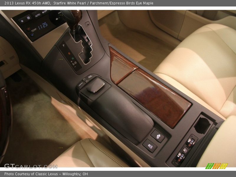 Starfire White Pearl / Parchment/Espresso Birds Eye Maple 2013 Lexus RX 450h AWD