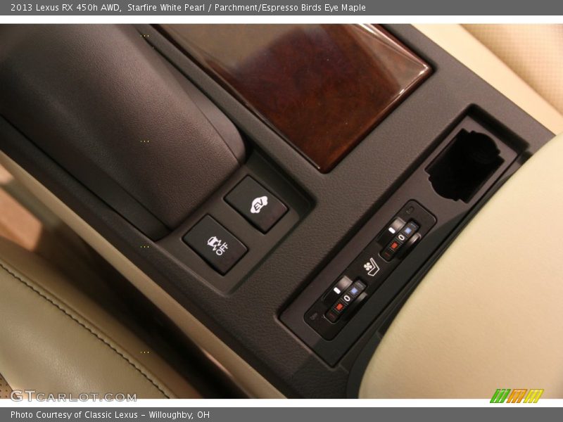 Starfire White Pearl / Parchment/Espresso Birds Eye Maple 2013 Lexus RX 450h AWD