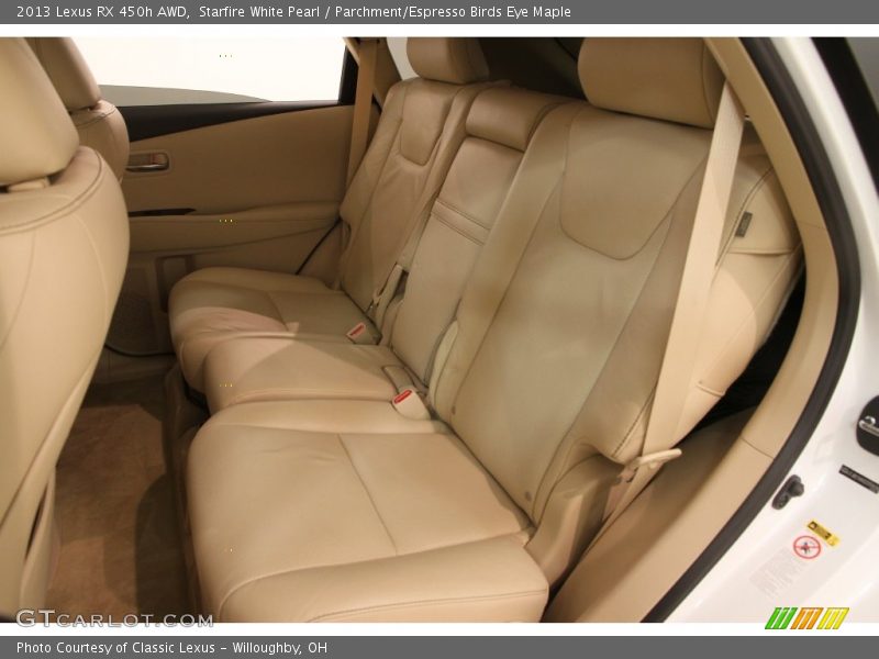 Starfire White Pearl / Parchment/Espresso Birds Eye Maple 2013 Lexus RX 450h AWD