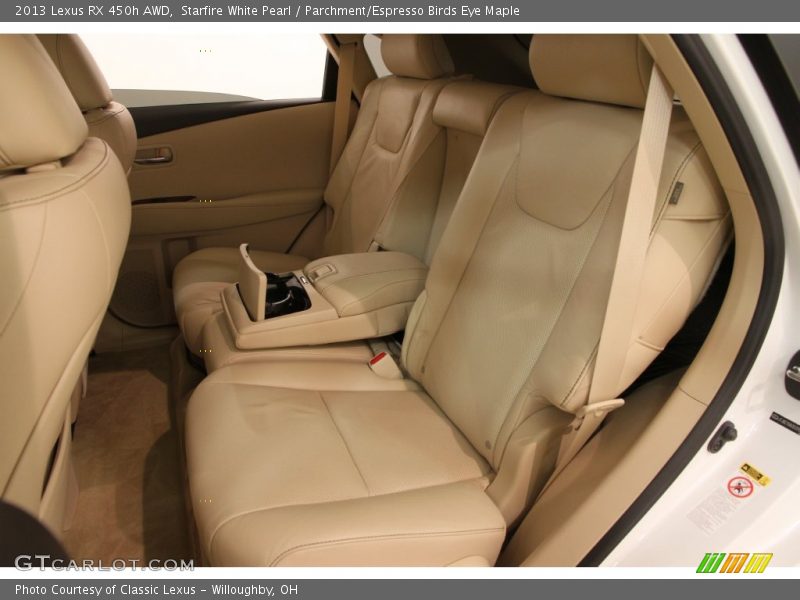 Starfire White Pearl / Parchment/Espresso Birds Eye Maple 2013 Lexus RX 450h AWD