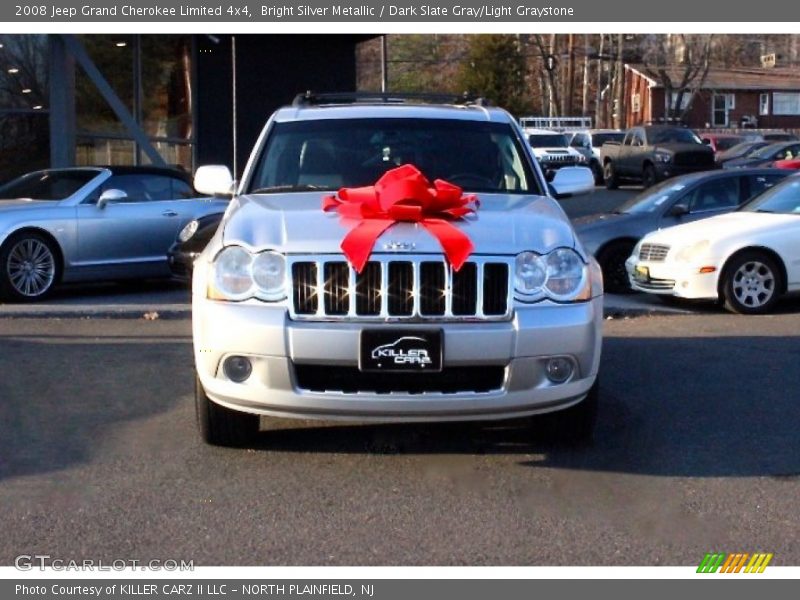 Bright Silver Metallic / Dark Slate Gray/Light Graystone 2008 Jeep Grand Cherokee Limited 4x4