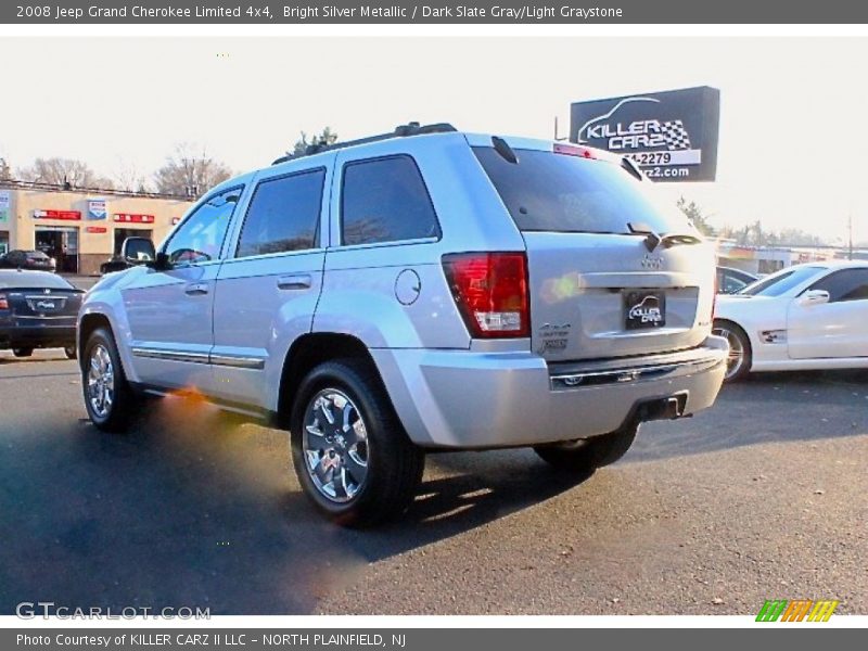 Bright Silver Metallic / Dark Slate Gray/Light Graystone 2008 Jeep Grand Cherokee Limited 4x4