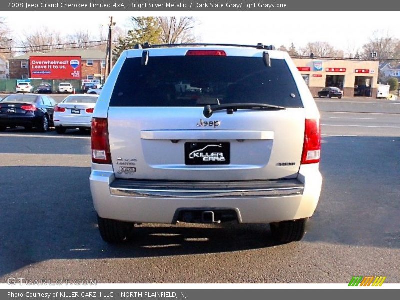 Bright Silver Metallic / Dark Slate Gray/Light Graystone 2008 Jeep Grand Cherokee Limited 4x4