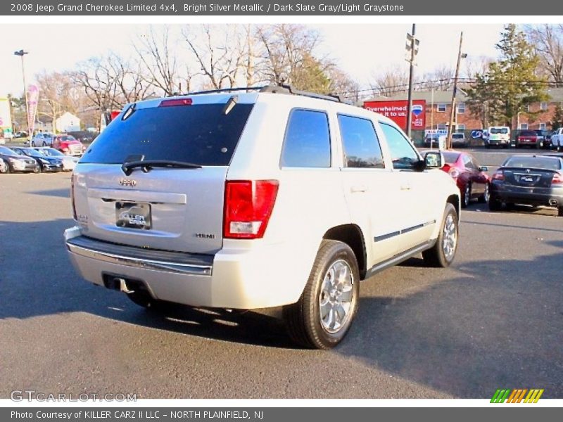 Bright Silver Metallic / Dark Slate Gray/Light Graystone 2008 Jeep Grand Cherokee Limited 4x4