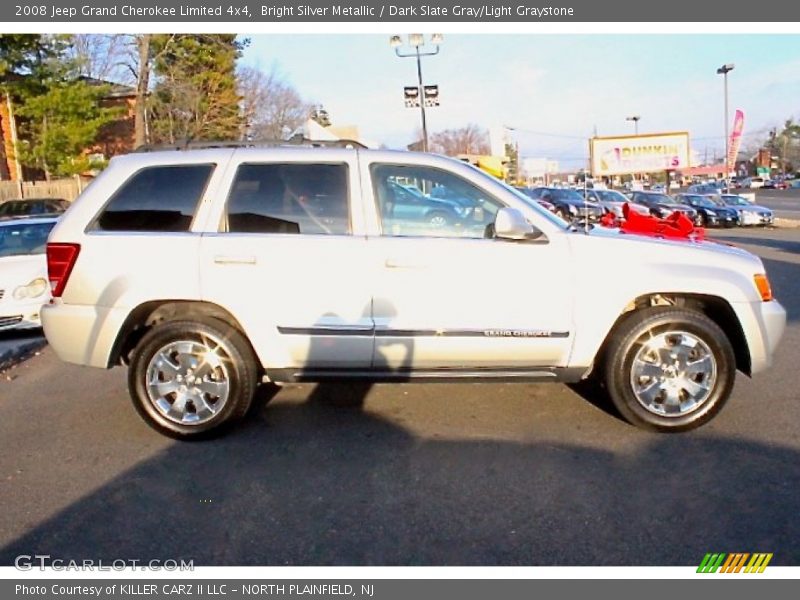 Bright Silver Metallic / Dark Slate Gray/Light Graystone 2008 Jeep Grand Cherokee Limited 4x4
