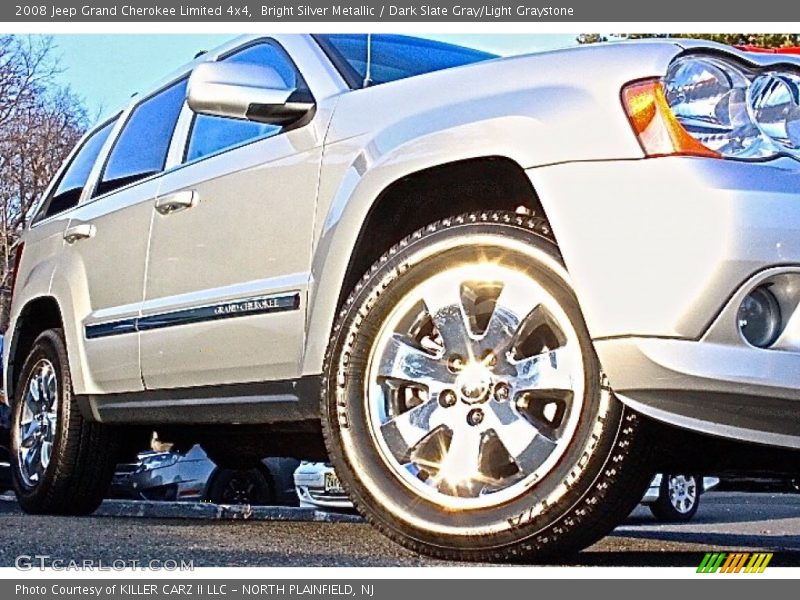 Bright Silver Metallic / Dark Slate Gray/Light Graystone 2008 Jeep Grand Cherokee Limited 4x4