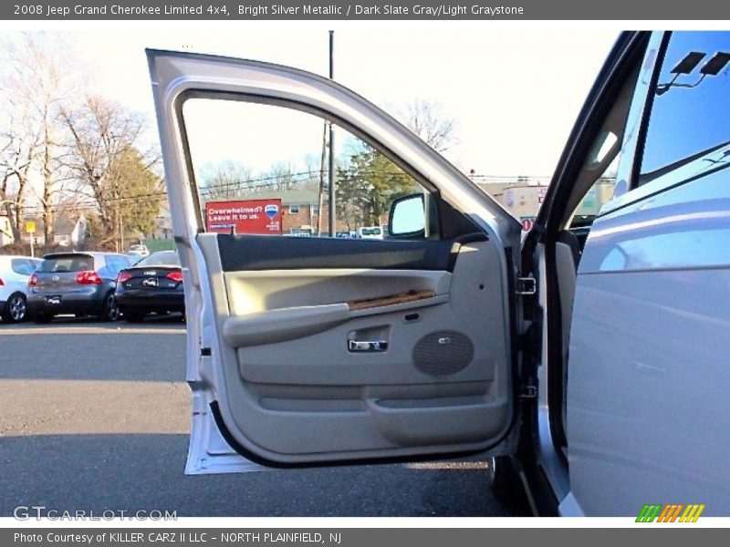 Bright Silver Metallic / Dark Slate Gray/Light Graystone 2008 Jeep Grand Cherokee Limited 4x4