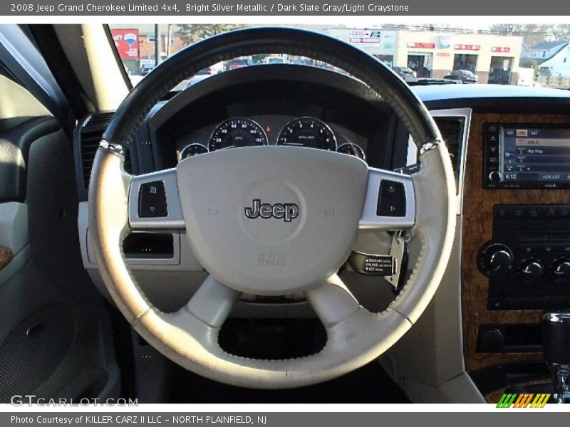 Bright Silver Metallic / Dark Slate Gray/Light Graystone 2008 Jeep Grand Cherokee Limited 4x4