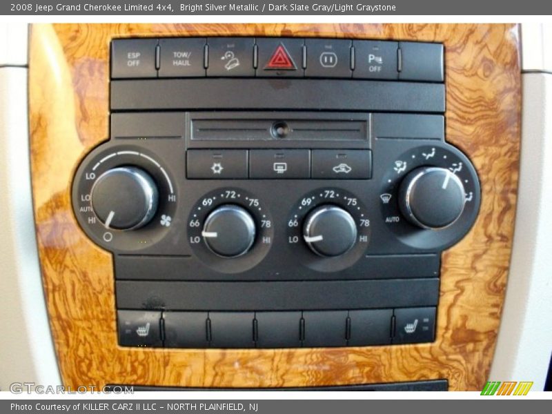 Bright Silver Metallic / Dark Slate Gray/Light Graystone 2008 Jeep Grand Cherokee Limited 4x4