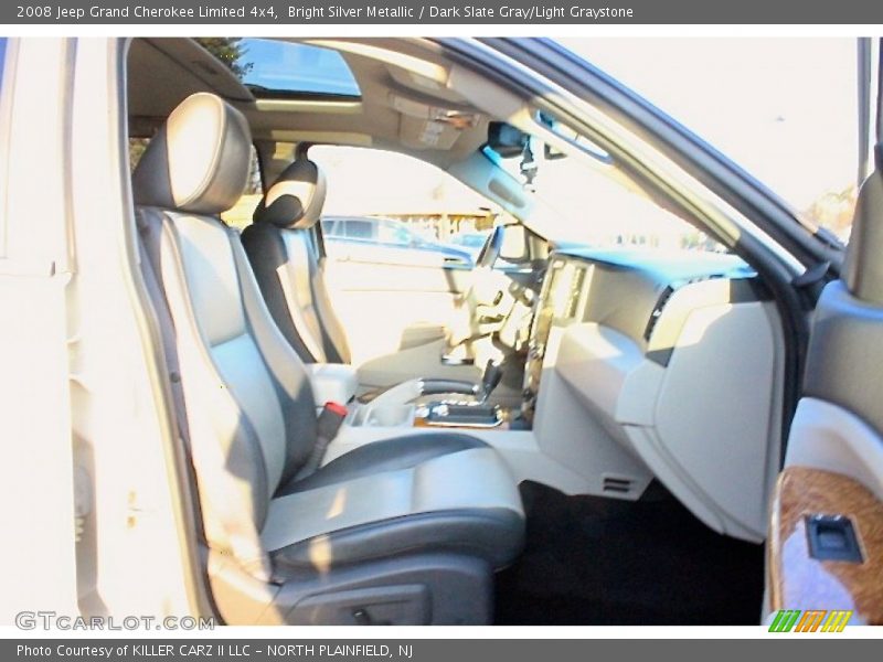 Bright Silver Metallic / Dark Slate Gray/Light Graystone 2008 Jeep Grand Cherokee Limited 4x4
