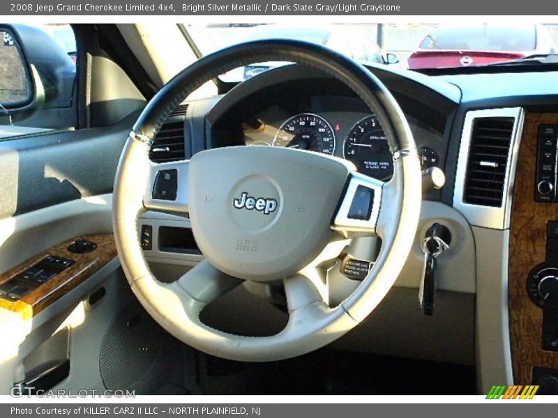 Bright Silver Metallic / Dark Slate Gray/Light Graystone 2008 Jeep Grand Cherokee Limited 4x4