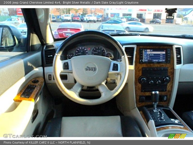 Bright Silver Metallic / Dark Slate Gray/Light Graystone 2008 Jeep Grand Cherokee Limited 4x4