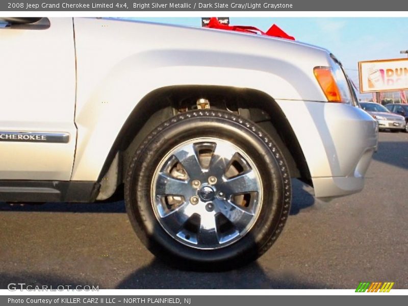 Bright Silver Metallic / Dark Slate Gray/Light Graystone 2008 Jeep Grand Cherokee Limited 4x4