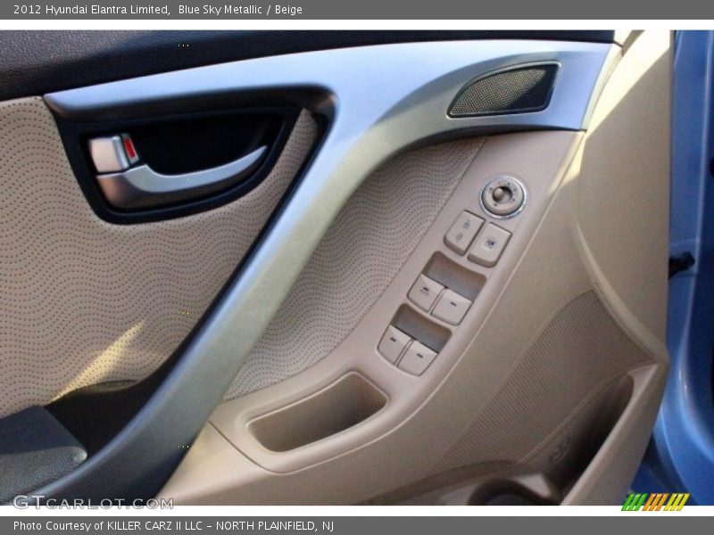 Blue Sky Metallic / Beige 2012 Hyundai Elantra Limited