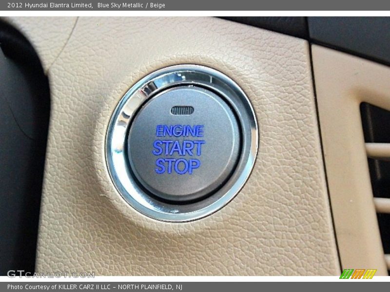 Blue Sky Metallic / Beige 2012 Hyundai Elantra Limited
