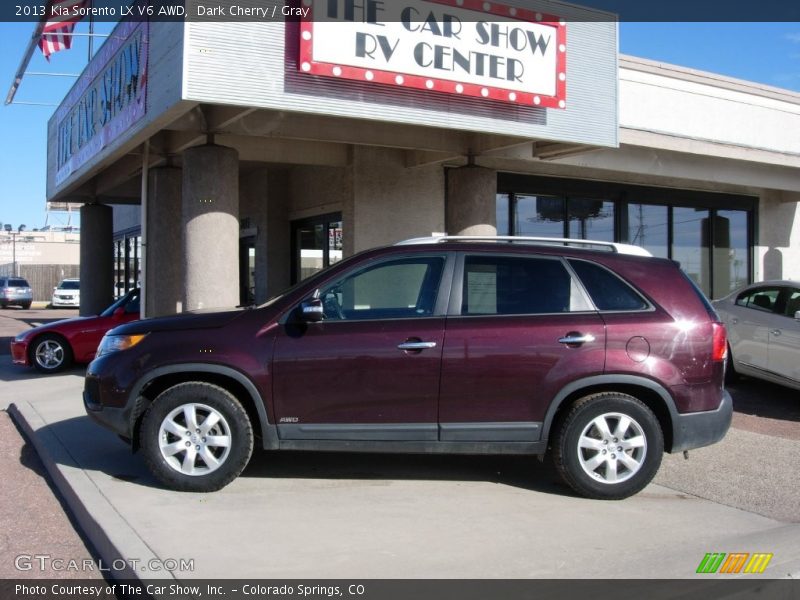 Dark Cherry / Gray 2013 Kia Sorento LX V6 AWD