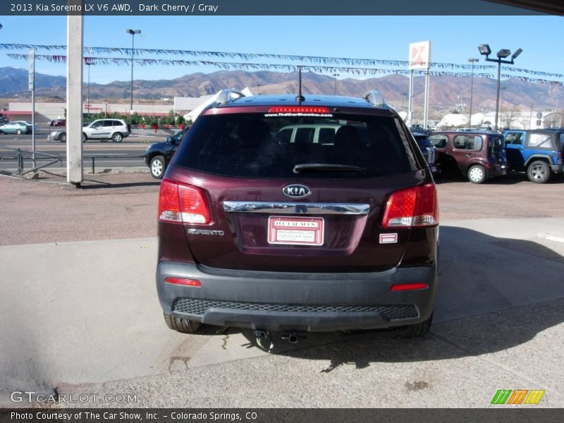 Dark Cherry / Gray 2013 Kia Sorento LX V6 AWD