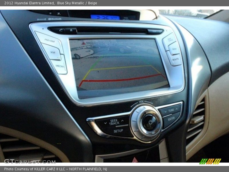 Blue Sky Metallic / Beige 2012 Hyundai Elantra Limited