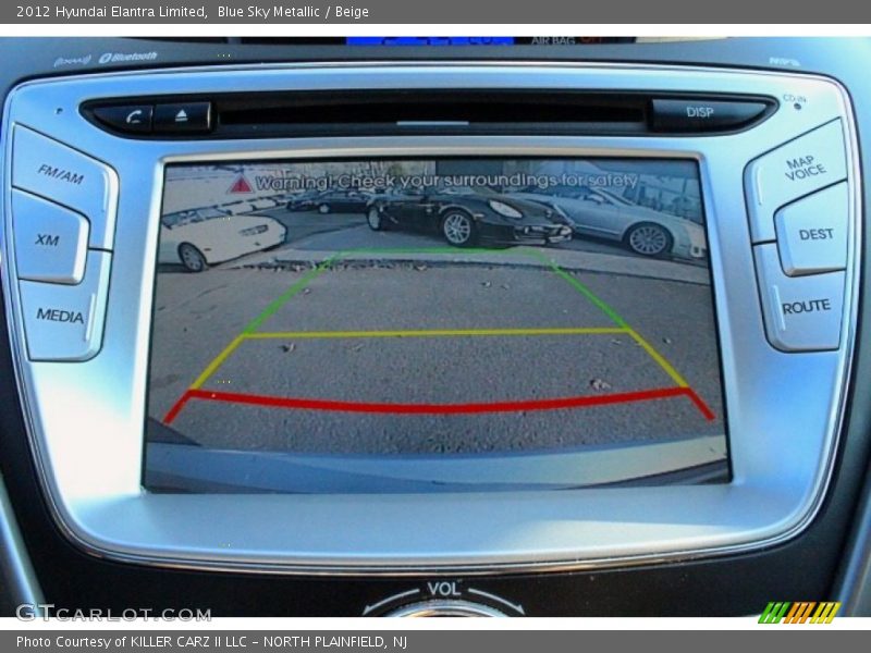 Blue Sky Metallic / Beige 2012 Hyundai Elantra Limited