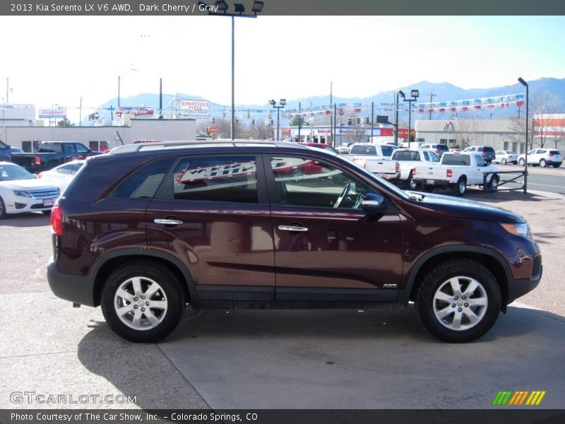 Dark Cherry / Gray 2013 Kia Sorento LX V6 AWD