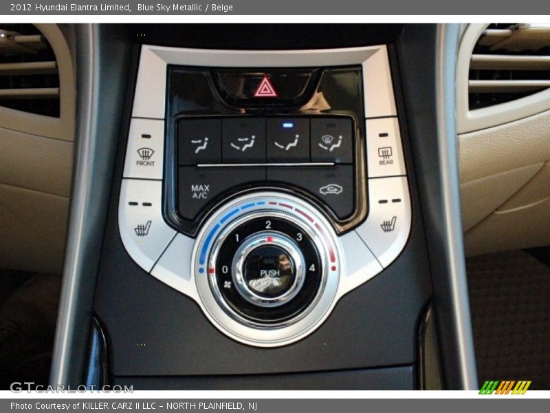 Blue Sky Metallic / Beige 2012 Hyundai Elantra Limited