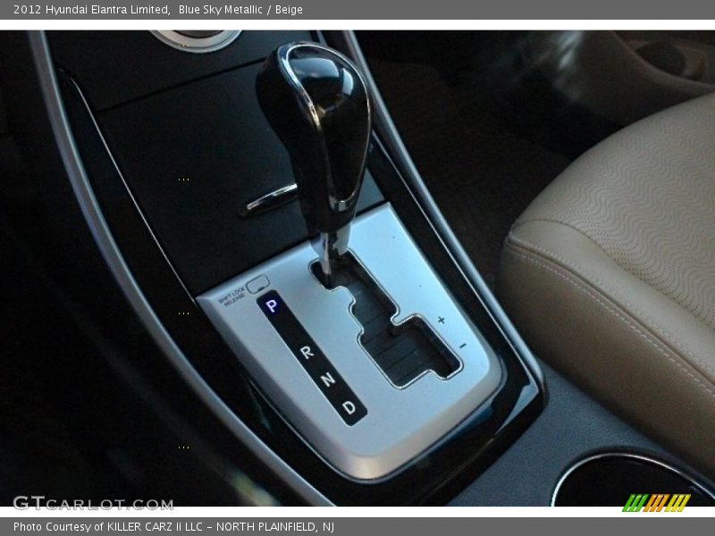 Blue Sky Metallic / Beige 2012 Hyundai Elantra Limited