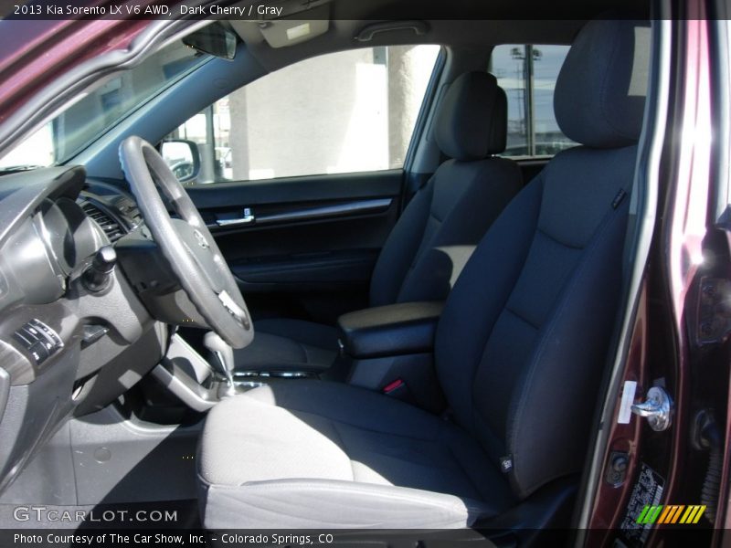 Dark Cherry / Gray 2013 Kia Sorento LX V6 AWD