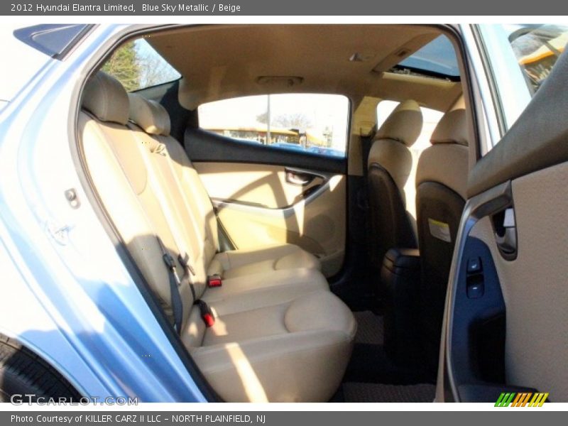 Blue Sky Metallic / Beige 2012 Hyundai Elantra Limited