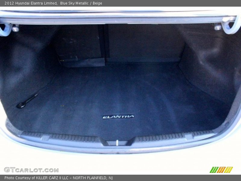 Blue Sky Metallic / Beige 2012 Hyundai Elantra Limited
