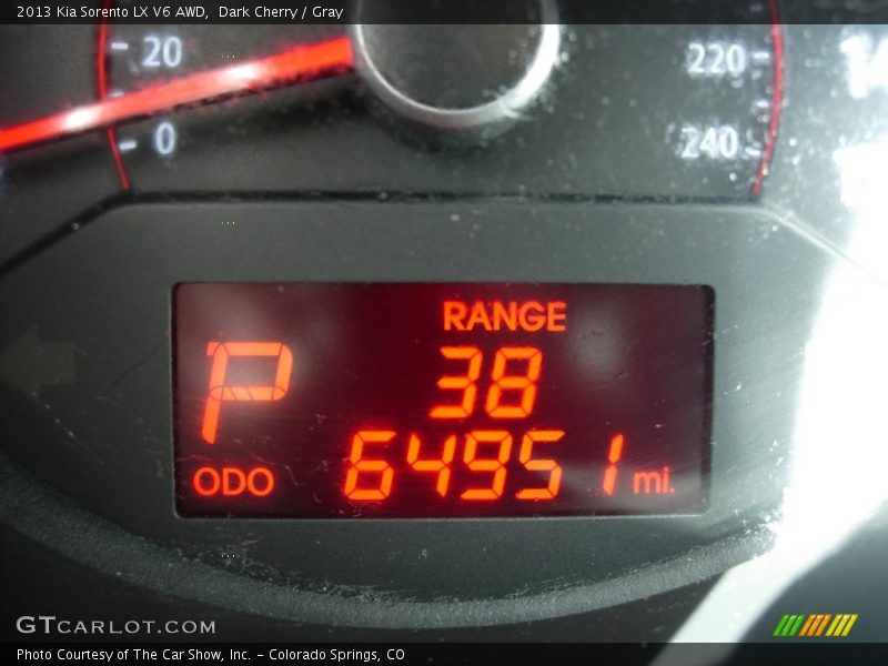 Dark Cherry / Gray 2013 Kia Sorento LX V6 AWD