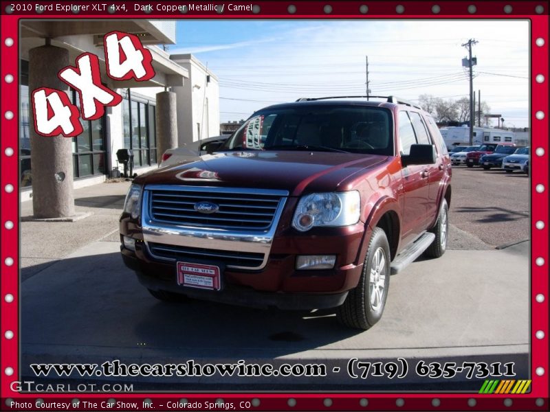 Dark Copper Metallic / Camel 2010 Ford Explorer XLT 4x4