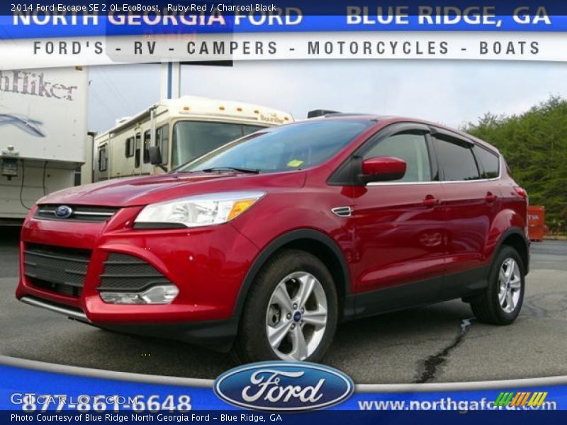Ruby Red / Charcoal Black 2014 Ford Escape SE 2.0L EcoBoost