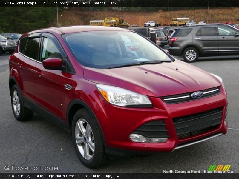 Ruby Red / Charcoal Black 2014 Ford Escape SE 2.0L EcoBoost
