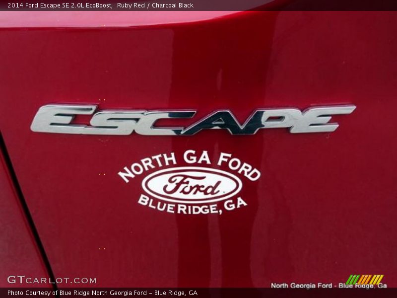 Ruby Red / Charcoal Black 2014 Ford Escape SE 2.0L EcoBoost