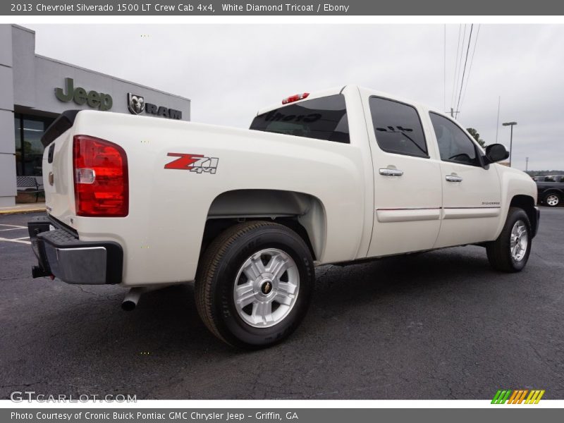 White Diamond Tricoat / Ebony 2013 Chevrolet Silverado 1500 LT Crew Cab 4x4